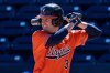 FILE - Kyle Teel stands at bat during an NCAA baseball game on March 13, 2022, in Durham, N.C. (AP Photo/Kara Durrette, File)