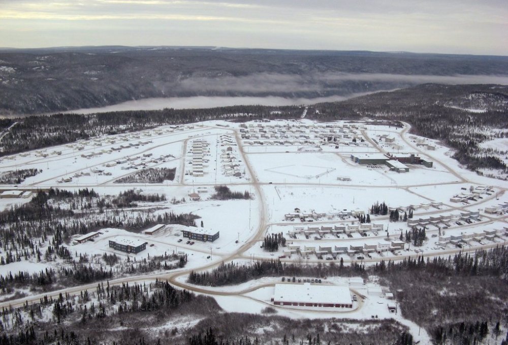 The town of Churchill Falls, N.L. is seen from the air on Nov. 20, 2009. THE CANADIAN PRESS/Kevin Bissett