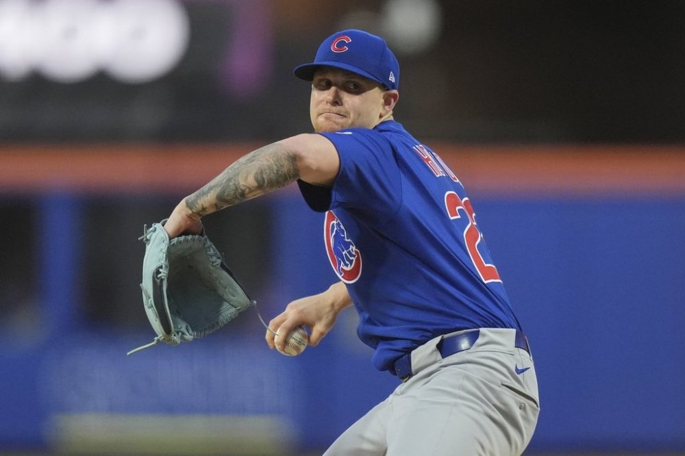 Chicago Cubs Cade Horton pitches during the second inning of a baseball game against the New York Mets Saturday, May 10, 2025, in New York. (AP Photo/Frank Franklin II)