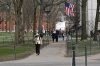 Pedestrians walk through Harvard Yard at Harvard University, April 15 in Cambridge, Mass. THE CANADIAN PRESS/AP-Charles Krupa