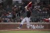 Washington Nationals' José Tena (8) gets a base hit in the seventh inning of a baseball game against the Atlanta Braves Wednesday, May 14, 2025 in Atlanta. (AP Photo/Kathryn Skeean)