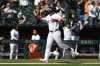 Chicago White Sox's Tim Elko rounds the bases after hitting a three-run home run against the Miami Marlins during the sixth inning of a baseball game Sunday, May 11, 2025, in Chicago. (AP Photo/Kamil Krzaczynski)