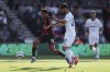 Aston Villa's Marco Asensio and Bournemouth's Tyler Adams, left, battle for the ball during the English Premier League soccer match between Bournemouth and Aston Villa at the Vitality Stadium, Bournemouth, England, Saturday May 10, 2025. (Steven Paston/PA via AP)