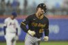 Pittsburgh Pirates' Matt Gorski (62) runs the bases after hitting a two-run home run during the second inning of a baseball game against the New York Mets Wednesday, May 14, 2025, in New York. (AP Photo/Frank Franklin II)