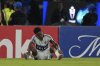 Ali Ahmed of Canada's Vancouver Whitecaps sits on the pitch after losing 0-5 against Mexico's Cruz Azul during the CONCACAF Champions Cup final soccer match in Mexico City, Sunday, June 1, 2025. (AP Photo/Fernando Llano)