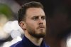FILE - Netherlands' goalkeeper Mark Flekken during the line-up prior to the international friendly soccer match between Netherlands and Scotland at the Johan Cruyff ArenA, in Amsterdam, Netherlands, March 22, 2024. (AP Photo/Peter Dejong, file)