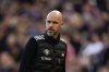 FILE - Manchester United's head coach Erik ten Hag leaves the pitch at half time during the English Premier League soccer match between Manchester United and Brentford at Old Trafford stadium in Manchester, England, Oct. 19, 2024. (AP Photo/Dave Thompson, File)