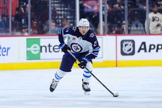 Winnipeg Jets' Nikolaj Ehlers is officially listed as a “game-time decision” for tonight's game. (Matt Slocum / The Associated Press files)