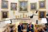 Prime Minister Mark Carney and U.S. President Donald Trump engage in a meeting at the White House in Washington, D.C., Tuesday, May 6, 2025. THE CANADIAN PRESS/Adrian Wyld
