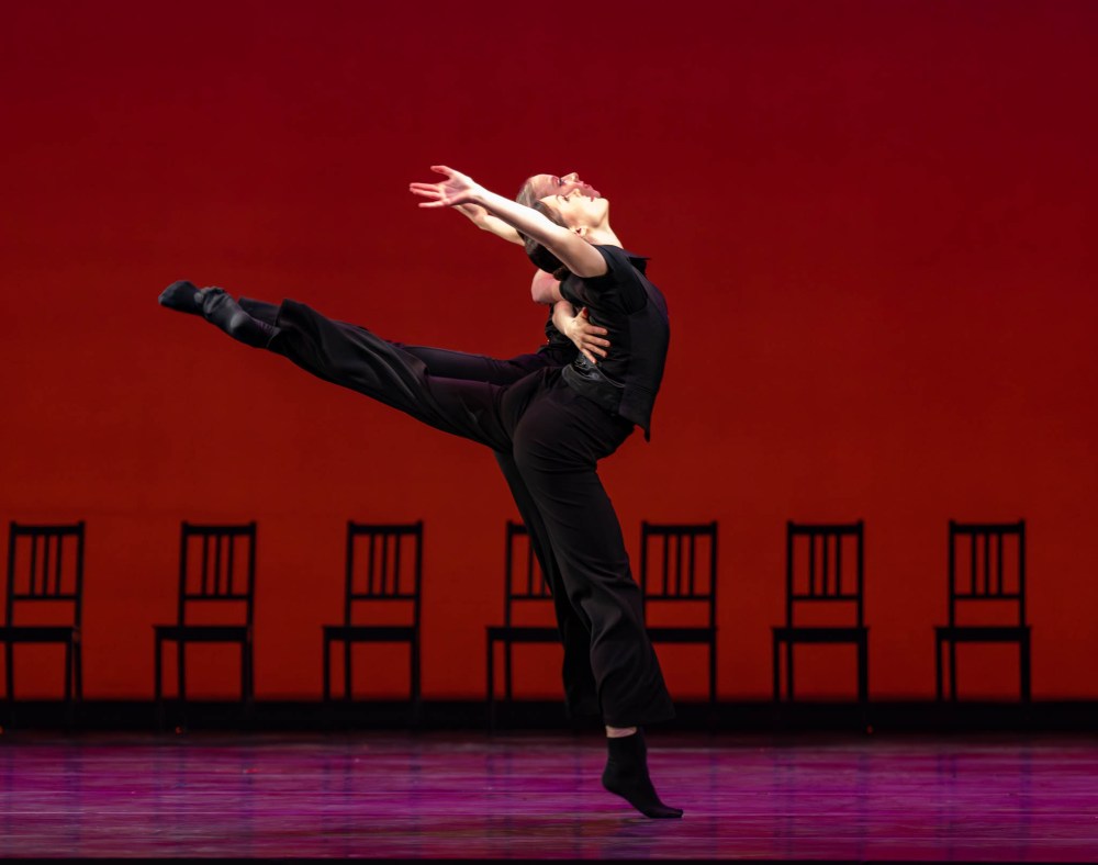 MARK RASH PHOTO
Second soloist Amanda Solheim and corps de ballet dancer Julianna Generoux in Bolero.