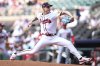 Atlanta Braves pitcher AJ Smith-Shawver delivers in the first inning of a baseball game against the Washington Nationals, Thursday, May 15, 2025, in Atlanta. (AP Photo/Colin Hubbard)