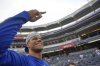 New York Mets' Juan Soto greets fans before a baseball game against the New York Yankees Friday, May 16, 2025, in New York. (AP Photo/Seth Wenig)