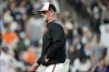 Baltimore Orioles manager Brandon Hyde returns to the dugout after making a pitching change during the seventh inning of a baseball game against the New York Yankees, Monday, April 28, 2025, in Baltimore. (AP Photo/Stephanie Scarbrough)