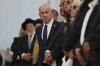 Israeli Prime Minister Benjamin Netanyahu attends the annual ceremony at the eve of Israel's Remembrance Day for fallen soldiers (Yom HaZikaron) at the Yad LaBanim Memorial in Jerusalem, on Tuesday, April 29, 2025. (Abir Sultan/Pool Photo via AP)