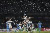 Ranko Veselinovic of Canada's Vancouver Whitecaps, top left, heads the ball during the CONCACAF Champions Cup final soccer match against Mexico's Cruz Azul in Mexico City, Sunday, June 1, 2025. (AP Photo/Fernando Llano)