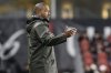 Toronto FC head coach Robin Fraser watches his players during MLS action against SC Nashville, in Toronto, on Saturday, May 24, 2025. THE CANADIAN PRESS/Chris Young