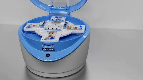 A team of Canadian researchers has created a test in a portable device called PowerBlade that they say could quickly predict whether a patient is going to develop sepsis. (Supplied / National Research Council of Canada / The Canadian Press)