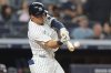 New York Yankees' Jazz Chisholm Jr. celebrates with teammates after hitting a home run during the seventh inning of a baseball game against the Cleveland Guardians, Tuesday, June 3, 2025, in New York. (AP Photo/Frank Franklin II)