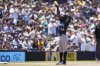Seattle Mariners' Randy Arozarena (56) celebrates after hitting a home run during the fourth inning of a baseball game against the San Diego Padres Sunday, May 18, 2025, in San Diego. (AP Photo/Gregory Bull)