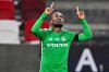 FILE - Maccabi Haifa's Gadi Kinda celebrates after scoring his side's second goal during the Europa Conference League round of 16 first leg soccer match between Maccabi Haifa and Fiorentina at the Boszik Arena in Budapest, Thursday, March 7, 2024. (AP Photo/Denes Erdos, File)