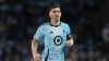 Minnesota United defender Michael Boxall (15) runs during the second half of an MLS soccer match against CF Montreal in St. Paul, Minn., Saturday, March 1, 2025. (AP Photo/Abbie Parr)