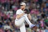 Toronto Blue Jays pitcher Eric Lauer (56) works during first inning MLB baseball action against the Detroit Tigers, in Toronto, Saturday, May 17, 2025. THE CANADIAN PRESS/Chris Young