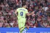 Barcelona's Robert Lewandowski celebrates scoring his side's opening goal during the Spanish La Liga soccer match between Athletic Bilbao and Barcelona at the San Mames stadium in Bilbao, Spain, Sunday, May 25, 2025. (AP Photo/Miguel Oses)