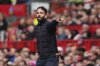 Manchester United manager Ruben Amorim during the English Premier League soccer match between Manchester United and Aston Villa at Old Trafford, Manchester, England, Sunday May 25, 2025. (Martin Rickett/PA via AP)