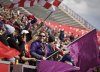 Fans cheer on the Calgary Wild at McMahon Stadium in Northern Super League soccer action on Sunday, May 11, 2025. THE CANADIAN PRESS/Jeff McIntosh