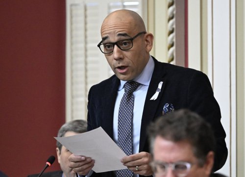 Quebec Minister for the Economy, Minister Responsible for the Fight Against Racism Christopher Skeete tables legislation at the legislature in Quebec City, Wednesday, Dec. 4, 2024. THE CANADIAN PRESS/Jacques Boissinot