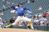 Minnesota Twins pitcher Chris Paddack (20) throws to the San Francisco Giants during the first inning of a baseball game Friday, May 9, 2025, in Minneapolis. (AP Photo/Ellen Schmidt)