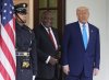 President Donald Trump greets South African President Cyril Ramaphosa at the White House, Wednesday, May 21, 2025, in Washington. (AP Photo/Julia Demaree Nikhinson)