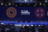 Representatives attend FIFA's 75th Congress at the Conmebol Convention Center in Luque, Paraguay, Thursday, May 15, 2025. (AP Photo/Fernando Calistro)