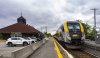 A Via Rail train is seen on tracks in Dorval, Que., as it heads out of Montreal on  May 23. THE CANADIAN PRESS/Christinne Muschi