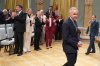 Canadian Prime Minister Mark Carney, right, arrives for the cabinet swearing-in ceremony at Rideau Hall in Ottawa on Tuesday, May 13, 2025. THE CANADIAN PRESS/Christinne Muschi