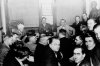 FILE - This 1921 file photo shows Judge Kenesaw Mountain Landis, rear left, as Chicago White Sox players, Charles 