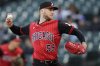 Chicago White Sox starting pitcher Sean Burke throws against the Texas Rangers during the first inning of a baseball game Friday, May 23, 2025, in Chicago. (AP Photo/Erin Hooley)