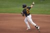 Pittsburgh Pirates' Henry Davis rounds the bases after hitting a solo home run off Philadelphia Phillies pitcher Ranger Suárez during the seventh inning of a baseball game in Pittsburgh, Saturday, June 7, 2025. (AP Photo/Gene J. Puskar)