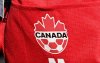 A detail view of Canada branding on a team uniform ahead of the FIFA Women's World Cup in Melbourne, Australia, Monday, July 17, 2023. THE CANADIAN PRESS/Scott Barbour