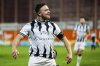 Basel's Xherdan Shaqiri celebrates during the Super League soccer match between FC Lugano and FC Basel in Lugano, Saturday, Mai 10, 2025. (Samuel Golay/Keystone via AP)