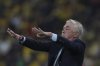 Brazil's coach Carlo Ancelotti directs his players during a World Cup 2026 qualifying soccer match against Ecuador at Banco Pichincha stadium in Guayaquil, Ecuador, Thursday, June 5, 2025. (AP Photo/Dolores Ochoa)