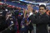 FILE -PSG President Nasser Al-Khelaifi, celebrates after the Champions League semifinal, second leg soccer match between Paris Saint-Germain and Arsenal at the Parc des Princes in Paris, May 7, 2025. (AP Photo/Thibault Camus, File)
