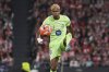 Barcelona's Lamine Yamal controls the ball during the Spanish La Liga soccer match between Athletic Bilbao and Barcelona at the San Mames stadium in Bilbao, Spain, Sunday, May 25, 2025. (AP Photo/Miguel Oses)