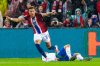 Norway's Antonio Nusa celebrates scoring during the qualifying World Cup soccer match between Norway and Italy at Ullevaal Stadium in Oslo, Friday June 6, 2025. (Lise Åserud/NTB via AP)
