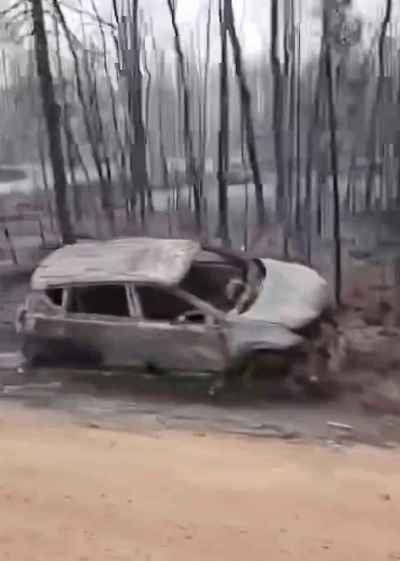 SUPPLIED

- image from video provided to the Free Press on scene from an affected resident shows a crew surveying damage along Wendigo Road in the RM of Lac du Bonnet.
May 14, 2025