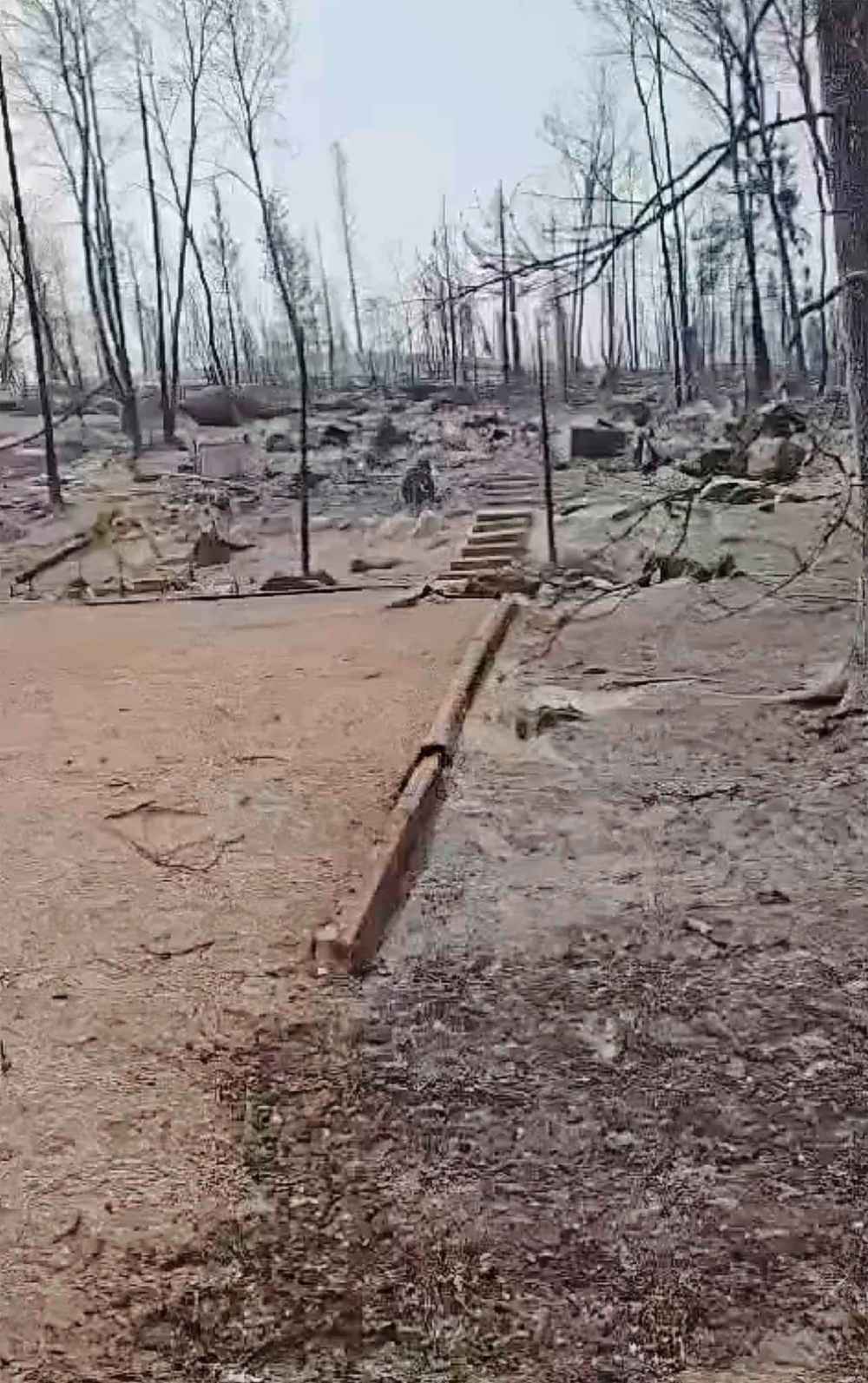 Damage along Wendigo Road in the RM of Lac du Bonnet. (Supplied)