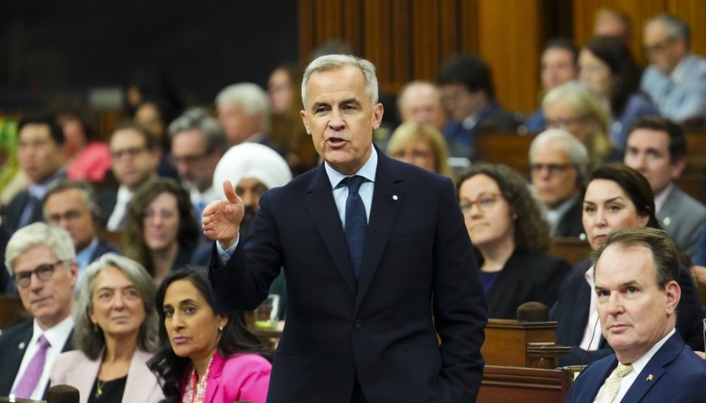 Prime Minister Mark Carney responds to a question during question period in the House of Commons to Parliament Hill in Ottawa on Wednesday, June 11, 2025. THE CANADIAN PRESS/Sean Kilpatrick