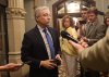 Minister of Finance and National Revenue Francois-Philippe Champagne speaks to reporters as he arrives at a cabinet meeting on Parliament Hill in Ottawa, Thursday, June 19, 2025. THE CANADIAN PRESS/Patrick Doyle