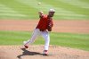 Washington Nationals starting pitcher Michael Soroka throws during the second inning of a baseball game against the Boston Red Sox, Friday, July 4, 2025, in Washington. (AP Photo/Nick Wass)