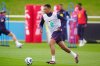 England Trent Alexander-Arnold attends a training session at St George's Park, Burton upon Trent, England, Monday June 9, 2025. (Mike Egerton/PA via AP)